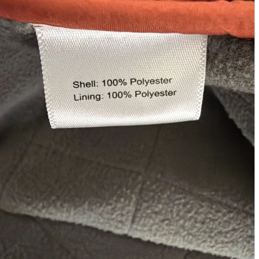 Peter Millar Mens XL Quilted Fleece Lined Jacket Burnt Orange Full Zip Coat